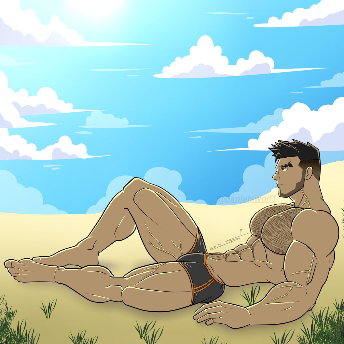DanielsWolf1's tweet image. He is a hard worker
A strong bodyguard
A friend who listens
The best cuddler
And the introvert who looks at you with a face of "no friends"
He deserves good vacations

Galen iw my OC
#baraart #baraartwork #muscles #maleanatomy #bodybuilder