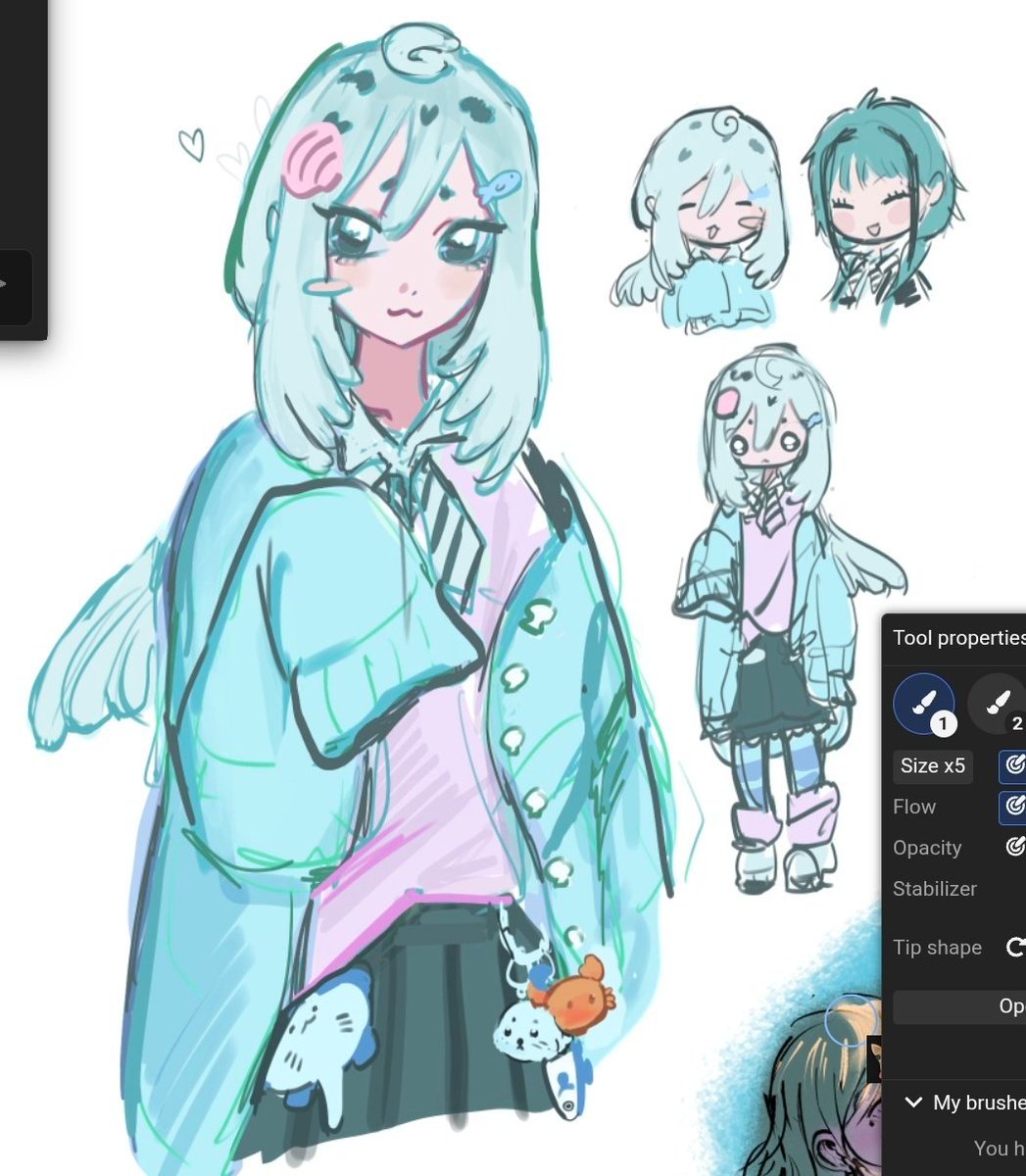 +bonus early sketches of her in my style...Featuring syphichan