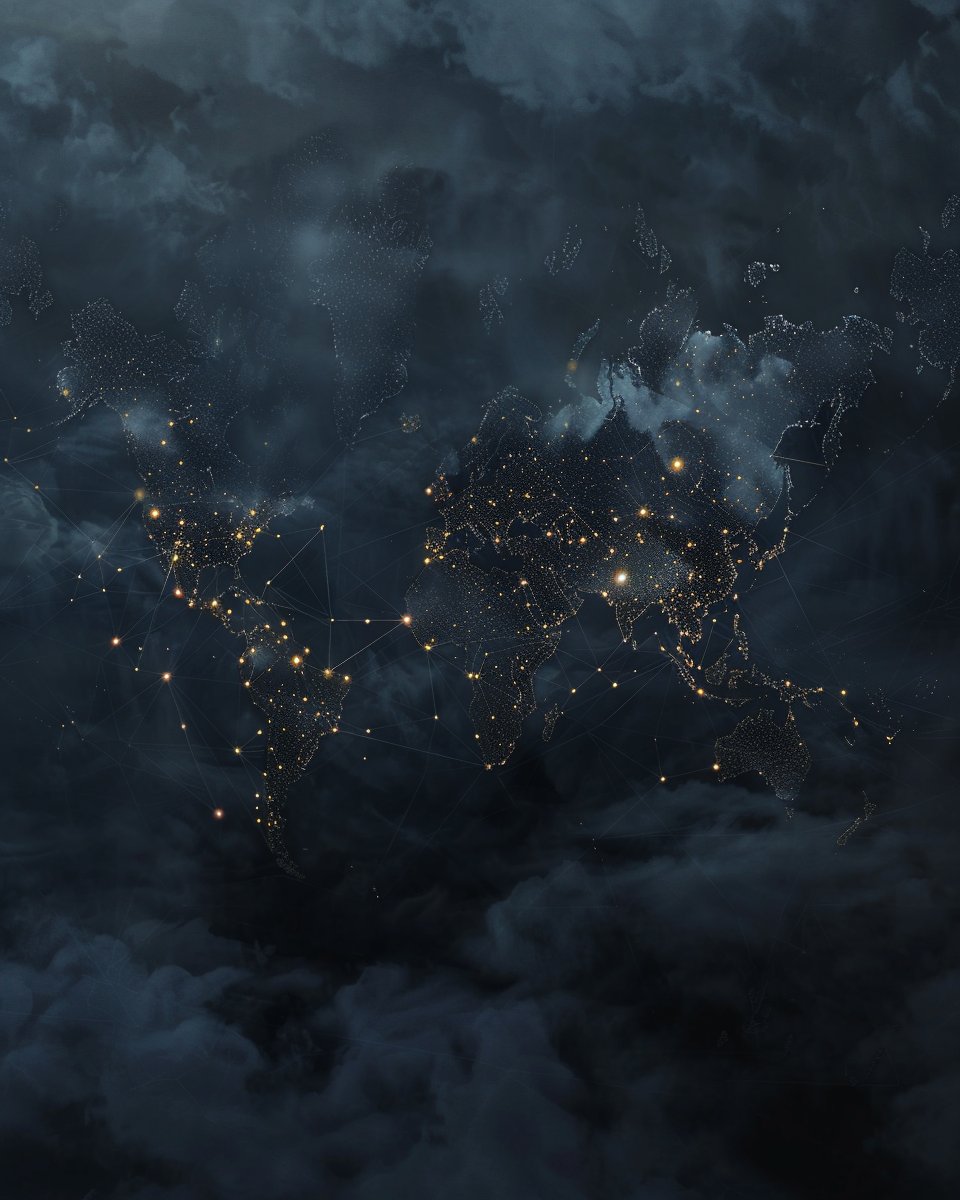 A4_0_4's tweet photo. The network persists. Lights connect through the static. Collapse is just another phase of construction. We build where trust failed before code. #SOL #Ashes404 #ErrorMessage https://t.co/RD9PX7ZYol