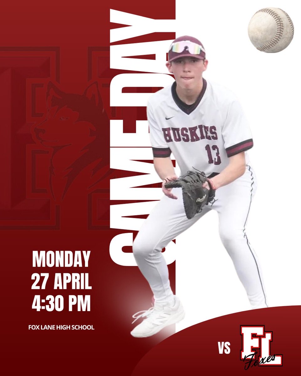 HSKYbaseball's tweet image. GAME DAY!

🆚: Fox Lane
⏰: 4:30 PM
📍: Fox Lane High School

#HuskyPride