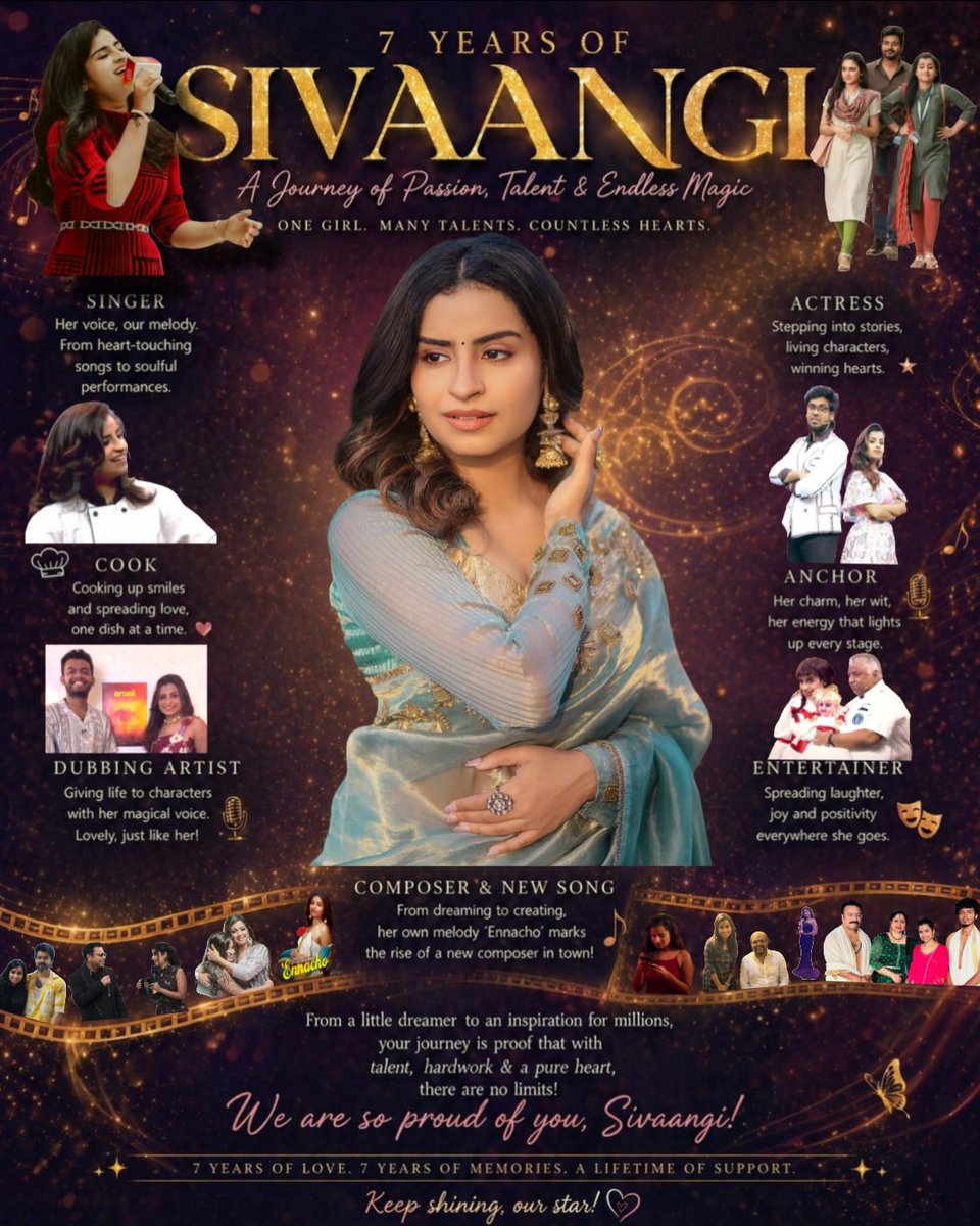 sivaangik_world's tweet image. 7 Years of SIVAANGI ❤️🧿

#Sivaangi ❤️