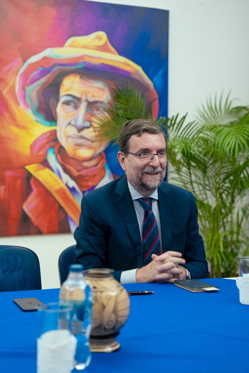 InturNicaragua's tweet photo. La codirectora de #InturNicaragua, Anasha Campbell, recibió la visita de cortesía del nuevo embajador de Italia en Nicaragua, Edoardo Pucci 🤝🇳🇮 🇮🇹 https://t.co/aliXdlqXE0