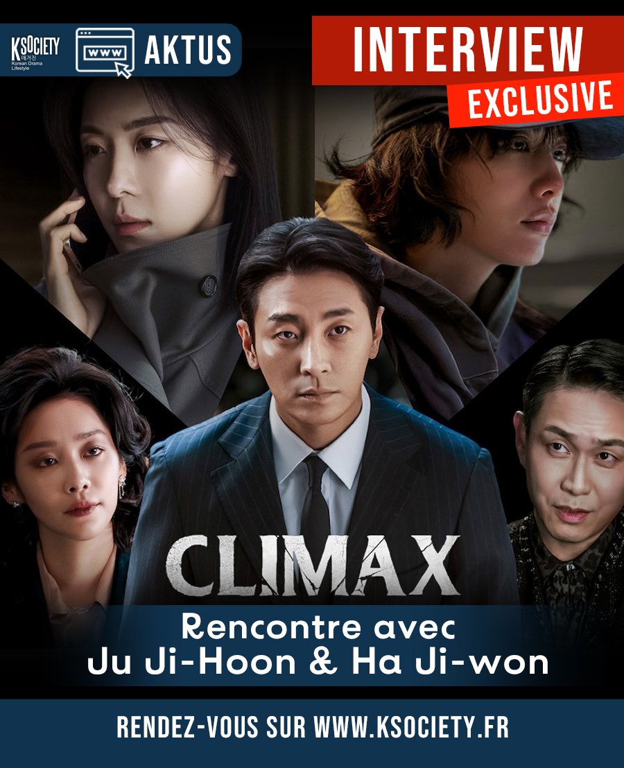 ksociety_mag's tweet image. [Interview Exclusive] Rencontre avec #JuJiHoon et #HaJiWon pour leur première collaboration à l’écran avec la série #Climax !

⭐️Lire l'interview : ksociety.fr/interview-excl…

La série est disponible chez @Viki