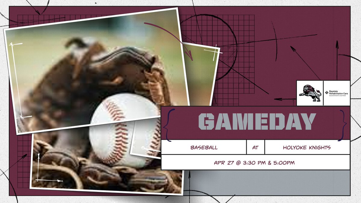 Lionathletics's tweet image. ⚾️ IT'S GAMEDAY! Your Ludlow Lions take on the Holyoke Knights today at 3:30 PM and 5:00 PM! Let’s pack the stands and cheer them on! 🦁 #GAMEDAY