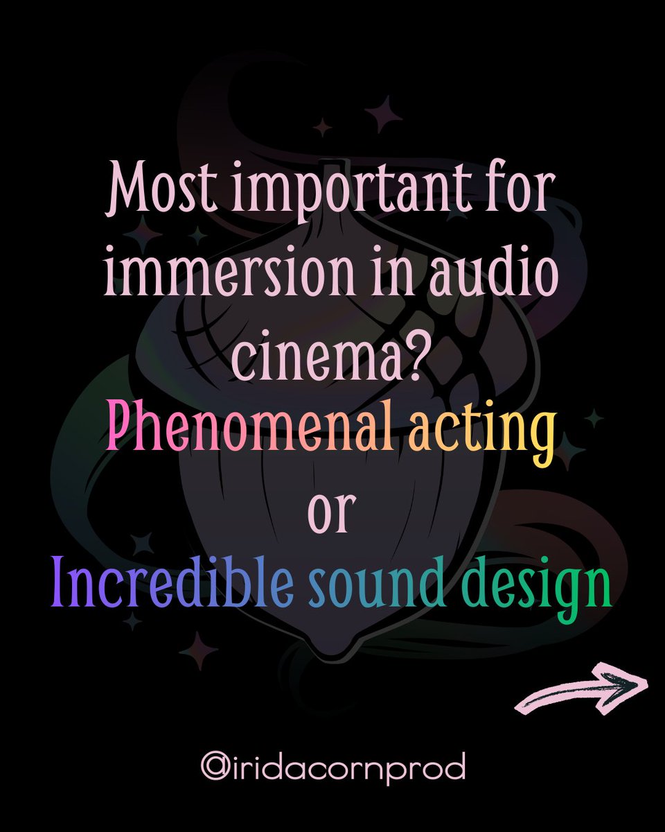 IridAcornProd's tweet image. While Sam and Rob are of the same mind on this one, what matters more to you? Tell us in the comments!
#voiceactors #voiceactor #voiceover #audiodrama #audiocinema #loveaudiodrama #audiofiction #thebellsinlilak