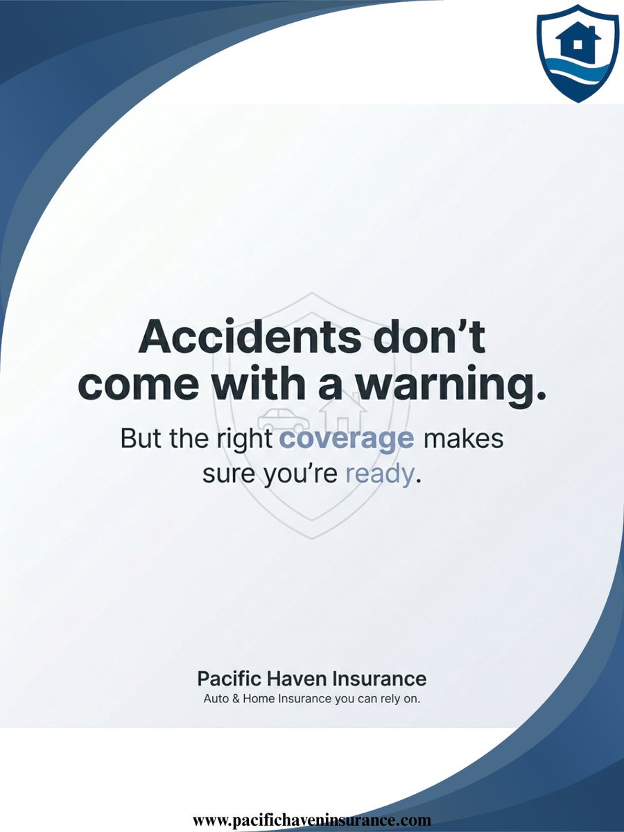 pacifichaven8's tweet image. You can’t predict the unexpected.
But you can be prepared for it. 🛡️
Protect what matters—with coverage you can trust.
#PacificHavenInsurance #AutoInsurance #HomeInsurance #StayProtected #InsuranceMatters #SecureYourFuture #PeaceOfMind #CoverageYouCanTrust #InsuranceLife