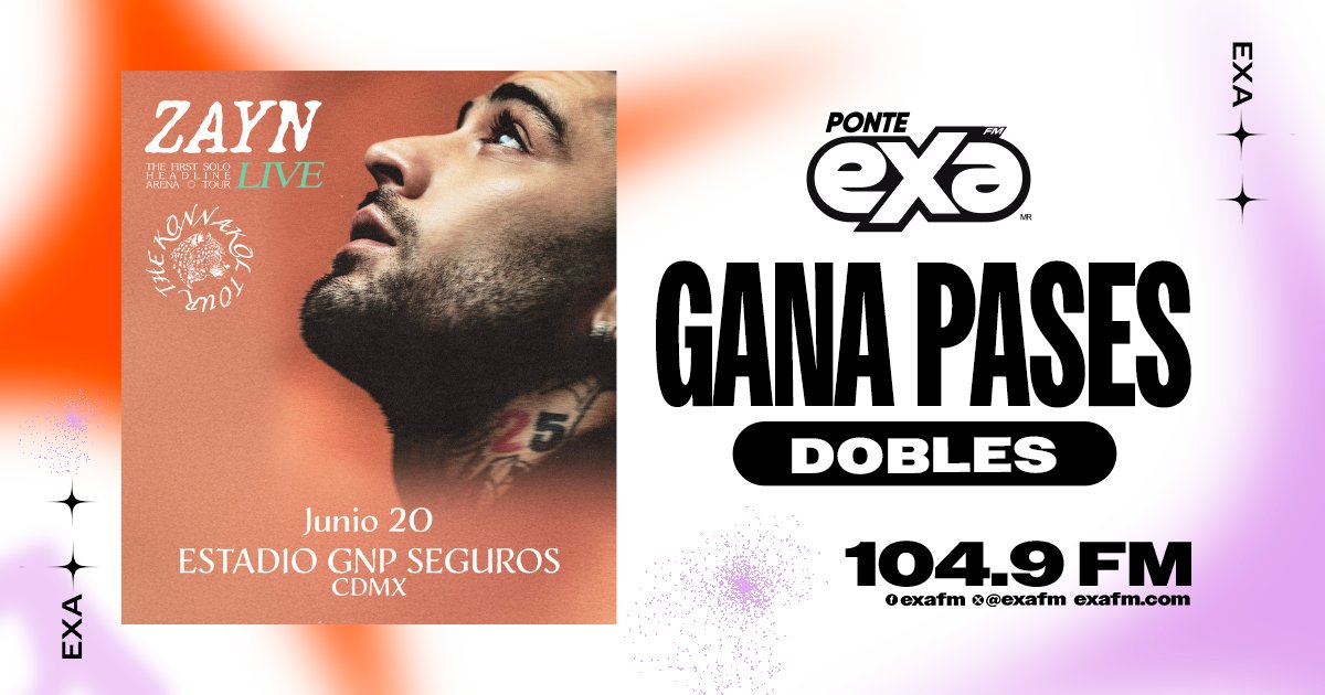 ExaFM's tweet image. 🎤✨ ¡El romanticismo llega a lo grande! 🔥 
Bruno Mars se presenta en el Estadio GNP Seguros y en EXA 104.9 FM tenemos pases dobles para ti. 
📻 Escúchanos y participa para ganar. 
#BrunoMars