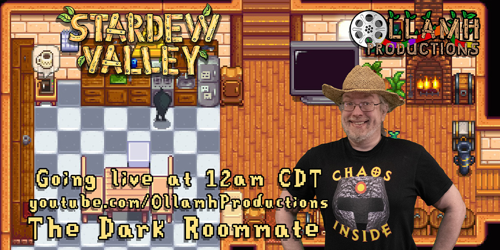 OllamhProducers's tweet image. Having a roommate can be a wonderful way to keep costs down, and spread the work across many hands. Krobus is an awesome shadow person, but not that great at doing work...

Going live at 12am CDT

youtube.com/live/5MV0gnXc7…

#StardewValley #Cozygame #Livestream
