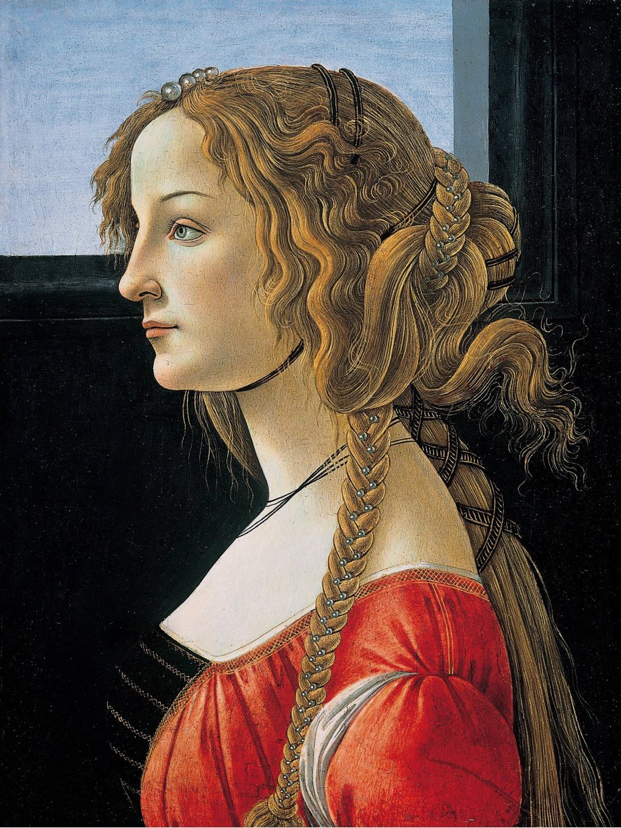 ArtMyWorld2's tweet photo. Retrato de Simonetta Vespucci, el gran amor de Sandro #Botticelli, aunque no correspondido, Simonetta fue su musa. Realizó innumerables retratos de su rostro plasmados en sus principales obras. Murió a la temprana edad de 23 años en 1476. https://t.co/krkcCGctdI