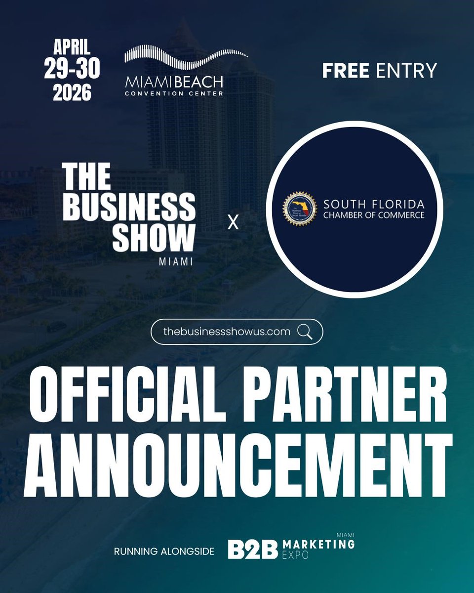 FREE VIP PASSES to The Largest Business Show in Miami, April 29th and 30th.

The Business Show Miami 2026

The Business Show Miami 2026 is where ideas spark and businesses thrive. Connect with over 6,000+ entrepreneurs, startups, and SMB decision-makers at the US's leading event