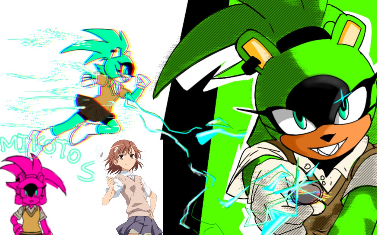 MKB7D's tweet image. Supprised no ones did this yet 
Mikoto surge  #surge #certainScientifiqueRailgun #sonic