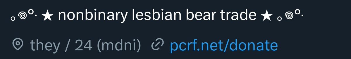 sofzua's tweet photo. @spideyybutch "Nonbinary lesbian bear trade" yep you're mentally retarded https://t.co/mgckH7vy2i
