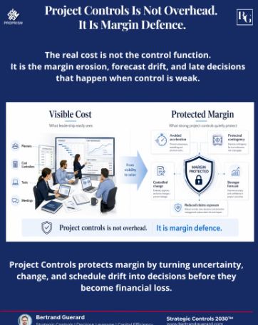 thinkers360's tweet image. Project Controls is not Overhead. It is margin defense. buff.ly/82czsc7? via Bertrand GUERARD on @Thinkers360 #Leadership #Management #ProjectManagement 📣 Expert? Get certified at Thinkers360: buff.ly/1ddbXSx