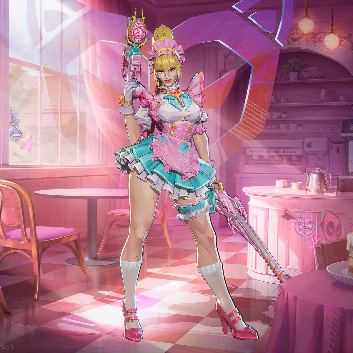 mmmmmmmmiller's tweet photo. ‼️ MAID ELSA BLOODSTONE CHROMAS

Here's your first look at the color customization options for the new legendary "Bloody Butler" Elsa Bloodstone costume, headed to the #MarvelRivals in-game store this Thursday, April 30th at 10:00 PM EDT. https://t.co/r0mJZ4JzdS