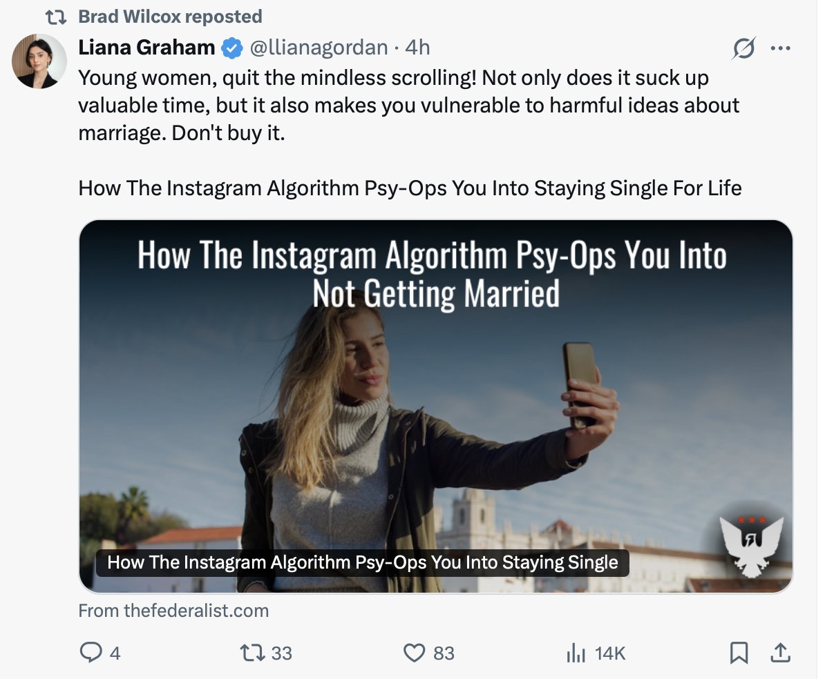 I see this argument all the time and it remains incredibly stupid. "If women are free, why aren't they happy???" Is that how we're determining who gets self-determination?