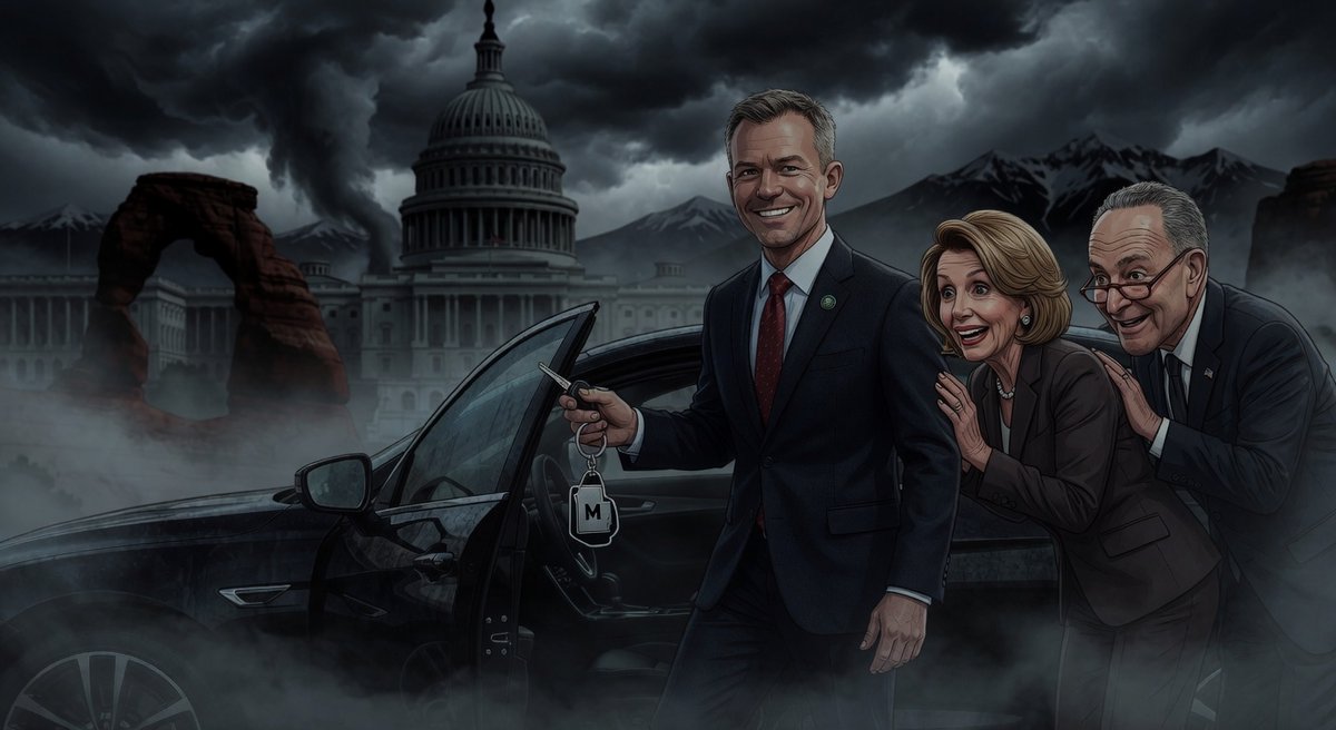 rileybeesley's tweet photo. Salt Lake Blake voted again with Democrats. This time to allow the government to have a kill-switch in your car. https://t.co/MKk2Meuo3f