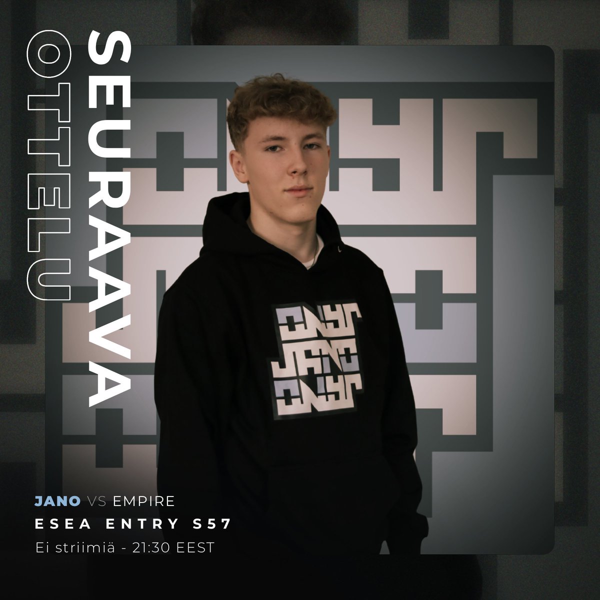 janoesports's tweet image. Viikon alkuun taas ESEAa tarjolla, tänään päästään runkosarjan puoliväliin

Juontaja on työreissulla, joten illan ottelusta ei tällä hetkellä valitettavasti striimiä tarjolla

🏆ESEA Entry S57
🆚#Empire 
⏰21:30
📺Ei striimiä 

#janottaa #esportsfi #cs2fi