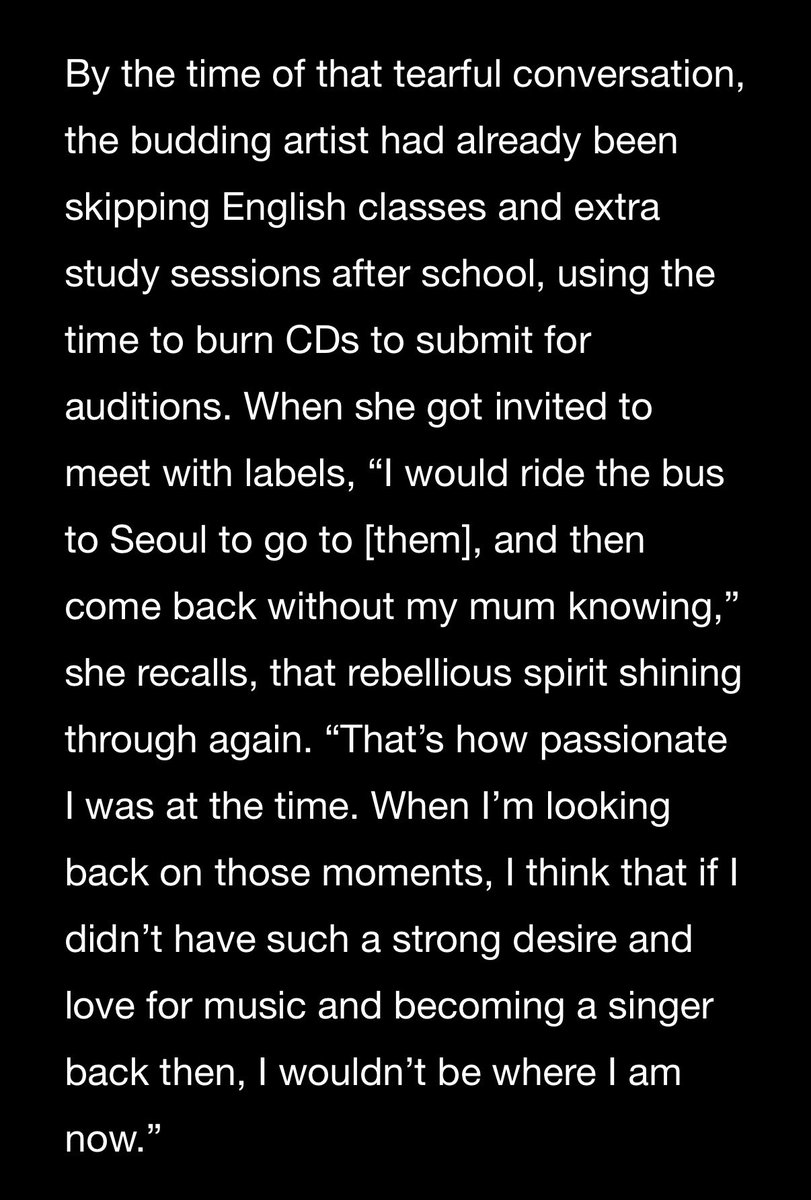 yves would ride the bus to seoul for auditions in a day?? one bus ride from busan is like 4-5 hours 😭 on top of that, she'd hide it from her mom