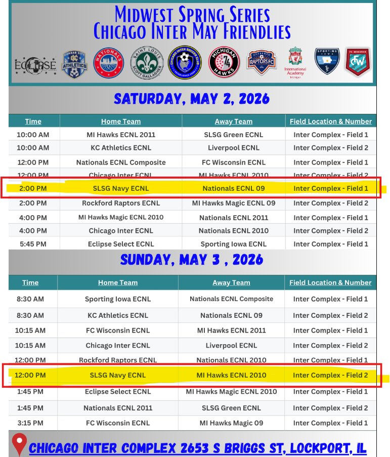 Annakatemusiek's tweet photo. I'm excited for our @SLSGSoccerClub Spring team games in Chicago this weekend. We are playing some great competition (Nationals @ 2pm Sat, Hawks at 12pm Sun). Hope to see you there! @ImYouthSoccer @PrepSoccer @TopDrawerSoccer 

Anna Kate Musiek - SLSG Navy 09 - #2 - Class of '28 https://t.co/McH6pqOyBw
