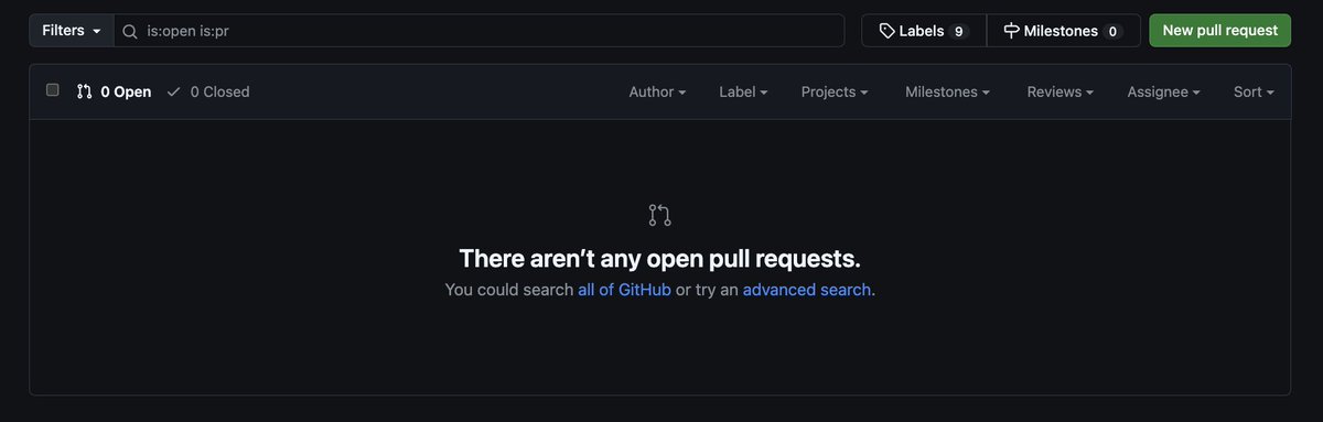 Github stability becoming all so tiresome. Only see my PRs on every 10th or so refresh