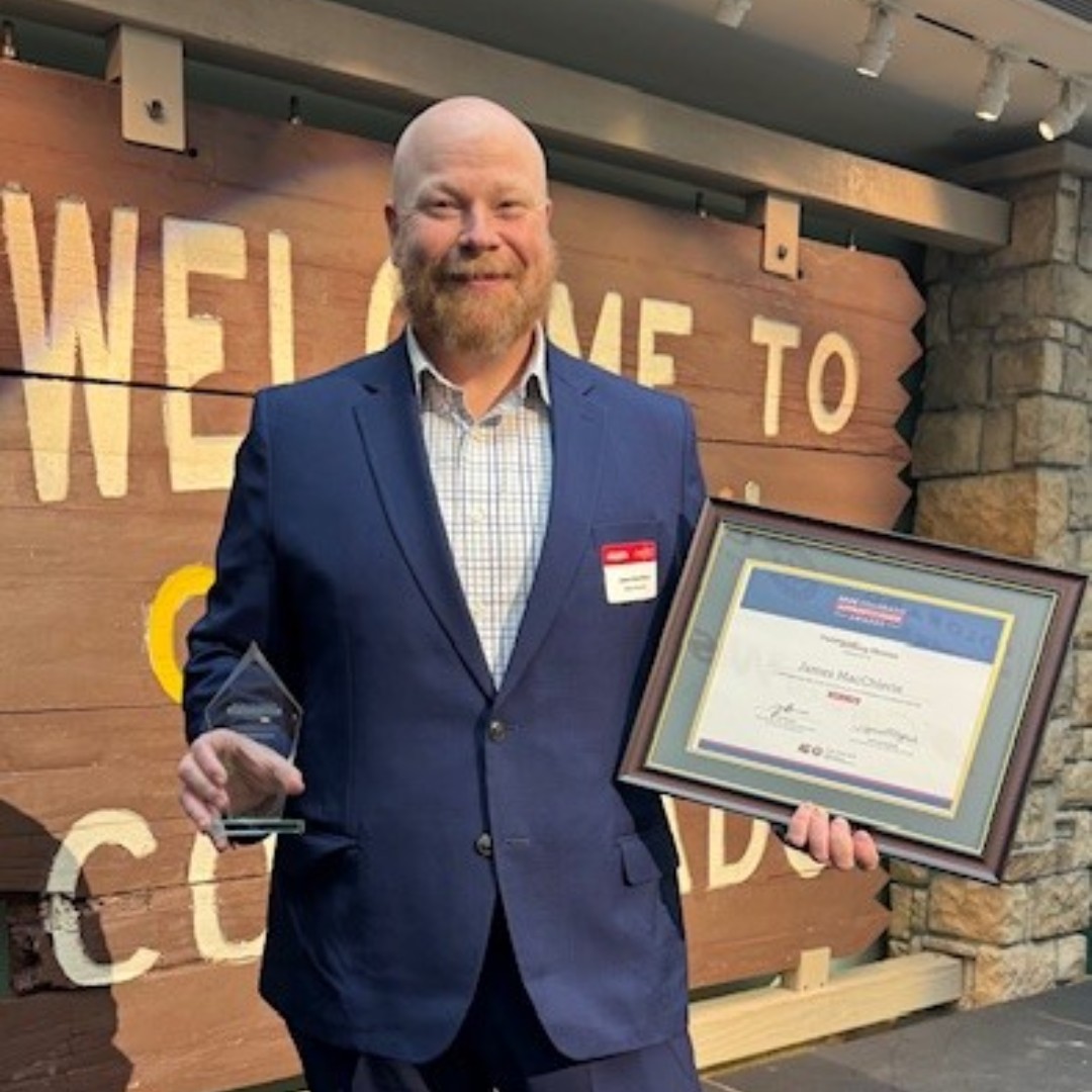 activate_work's tweet photo. Kicking off #NationalApprenticeshipWeek with a celebration 🎉  Congrats + thanks to James MacChlerie—Mentor Award winner from #ApprenticeshipColorado!  He’s hired &amp; mentored 9 #ActivateWork apprentices in the last 4 years!
🎥 https://t.co/iwCE5FDh3F
#NAW2026 #ApprenticeshipEffect https://t.co/C3aSB5pwcJ