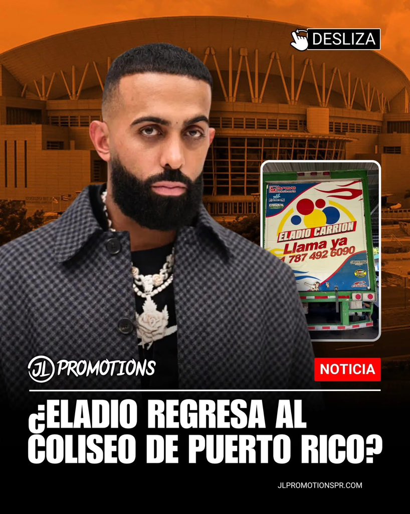 JLPromotionspr's tweet image. ¿Eladio Carrión regresa al Choli? 😮🌶🇵🇷

Aparecen camiones en la isla con una publicidad que tiene su nombre y un número celular. Si llamas al número sale una grabadora del Coliseo De Puerto Rico 🔥
#eladiocarrion #concert #puertorico #jlpromotionspr