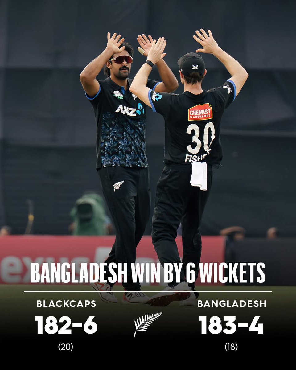 inasir414's tweet photo. Bangladesh take the first match and lead the series 1-0 in Chattogram.

#BANvNZ https://t.co/hWwwpUS6SN