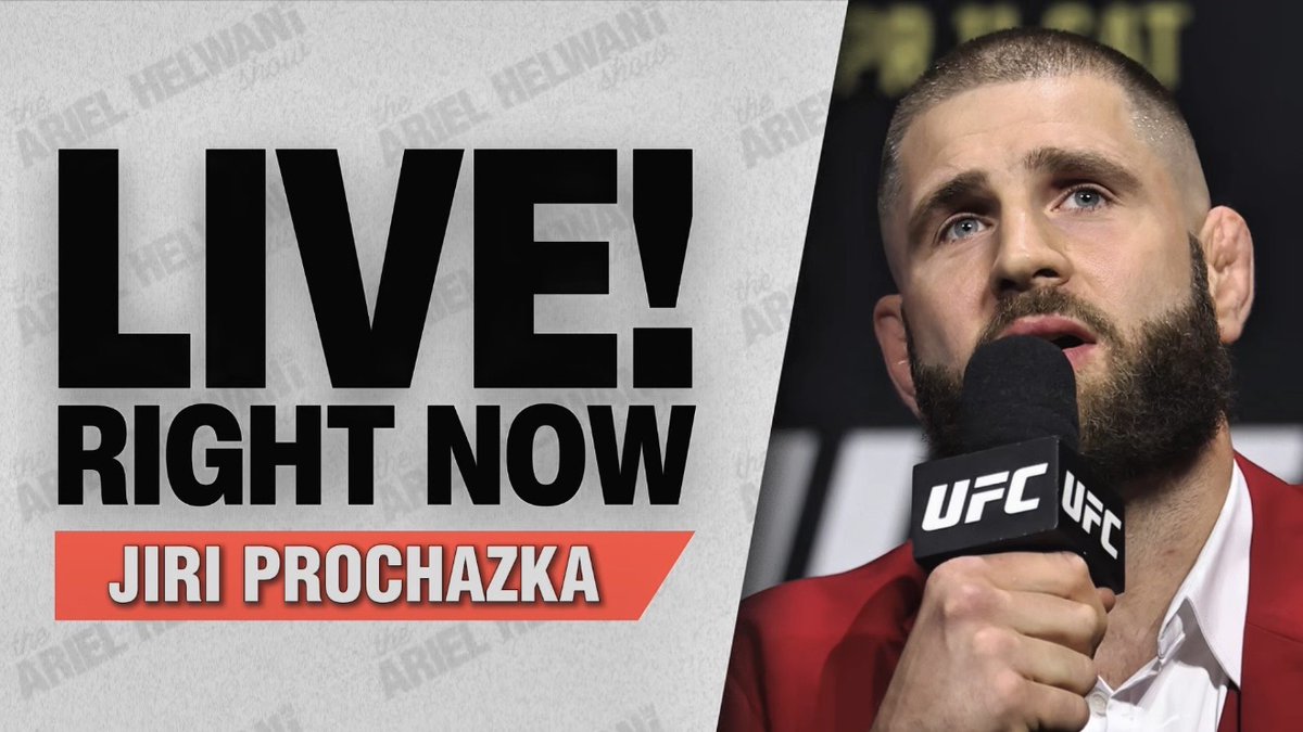 Ariel Helwani announces Jiri Prochazka as first live guest