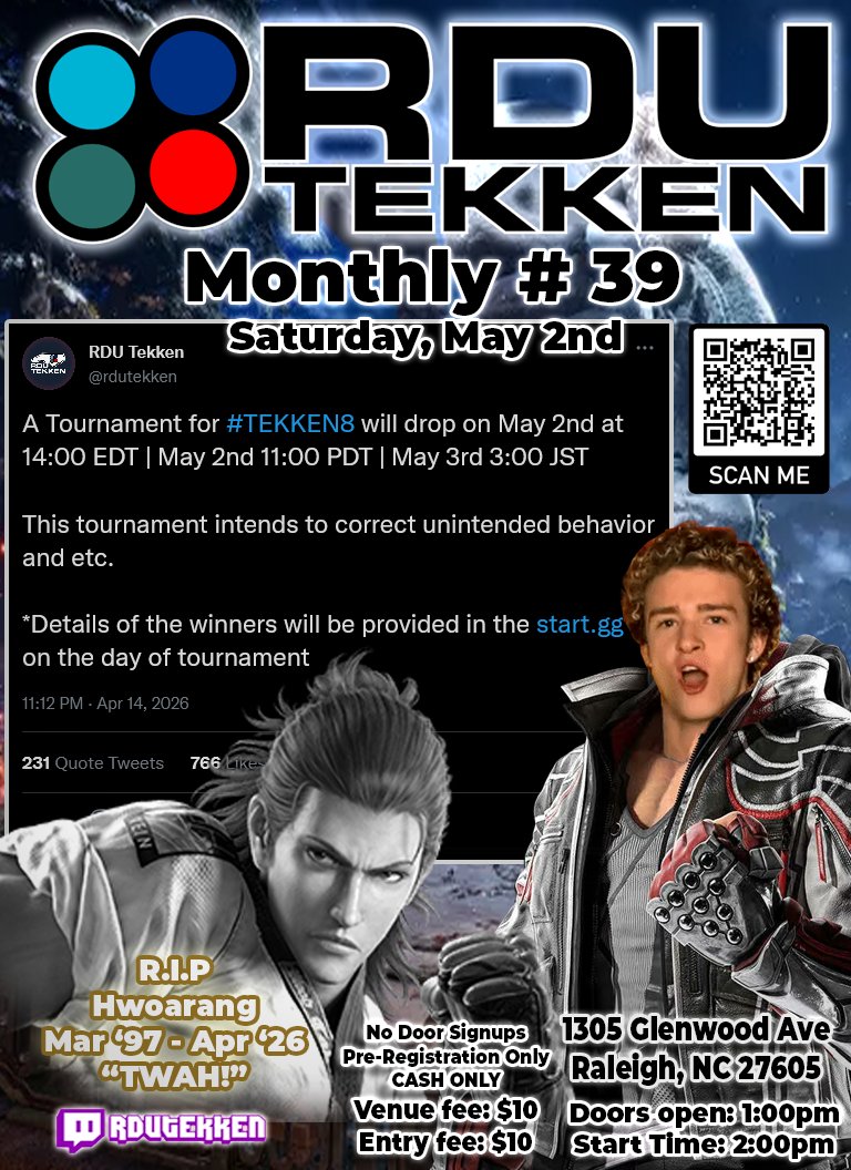 RDU Tekken tweet media