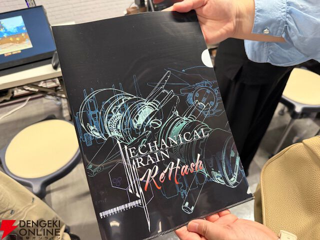 MSXAssociation's tweet photo. YOKOHAMA GAME SHOW 2026
メビウス様ブース『MECHANICAL BRAIN ReHash』
 電撃オンライン様が紹介記事をアップしています。
https://t.co/YjYe0uwhyC

現役環境のゲームとMSXゲームが並んで展示されているのって、なんだか嬉しいですね。あとプレゼントされてたクリアファイルがちょっとカッコイイ。 https://t.co/yDZOVA5ql4