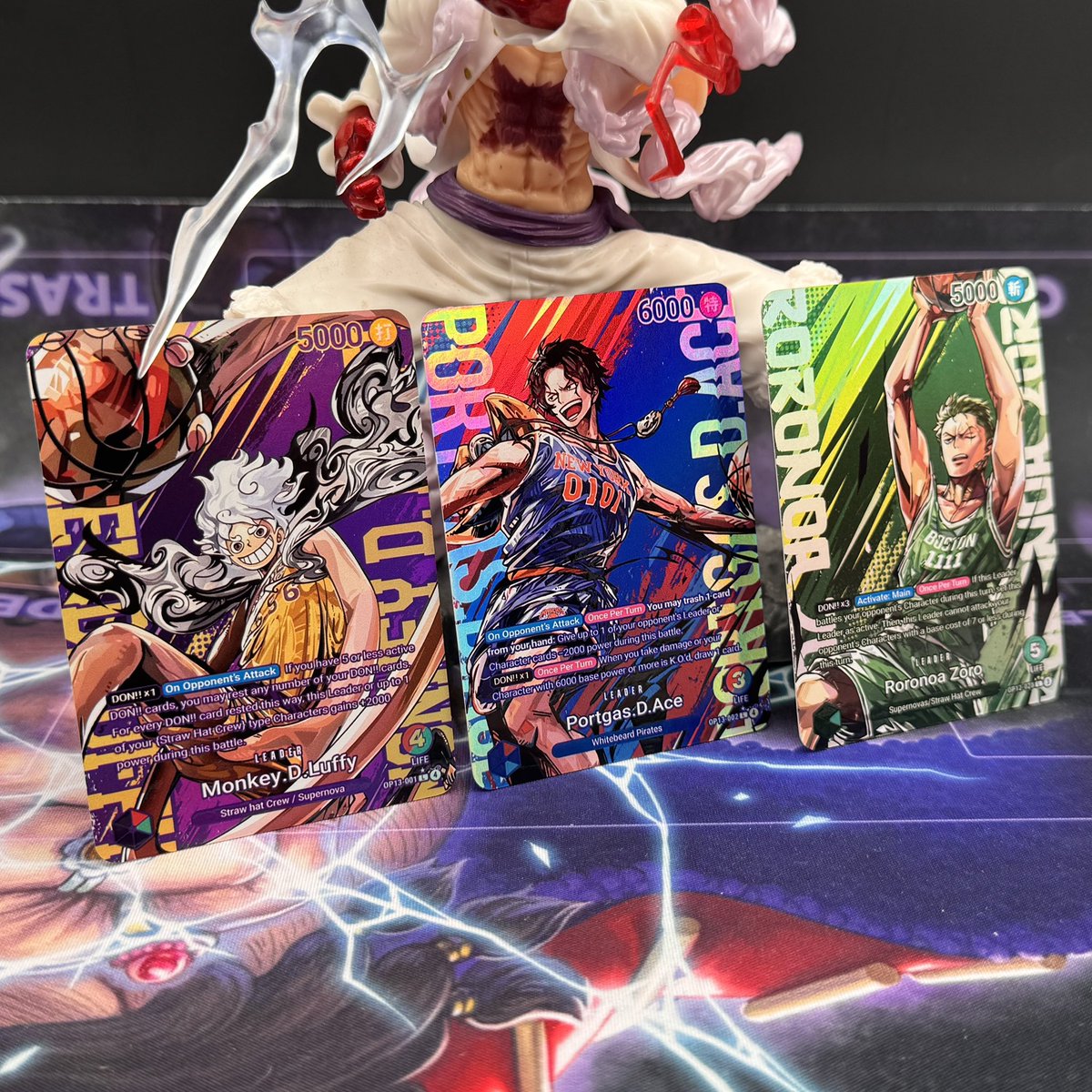 WoiramCards's tweet image. Nuevos lideres custom de la nueva colaboración de NBA y One Piece. 

#custom #onepiecetcg