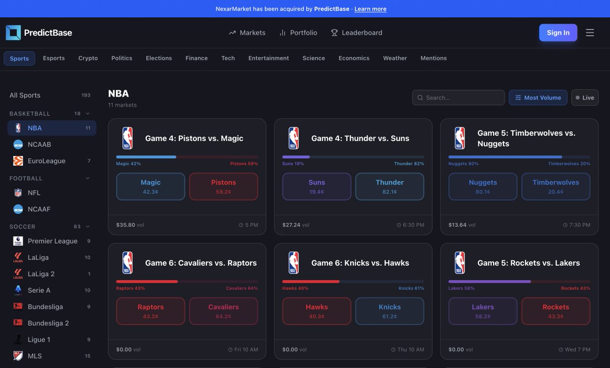 PredictBase | Prediction Markets tweet media