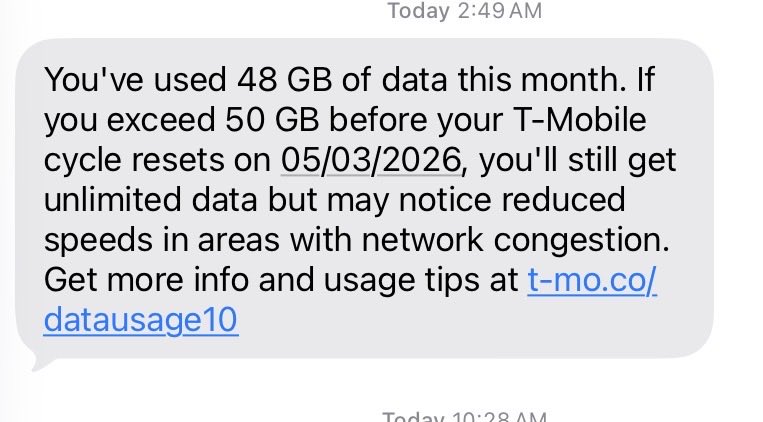 DarrellCBassist's tweet image. This is what so called “unlimited data” looks like on @TMobile @TMobileHelp what a joke they are! #tmobile