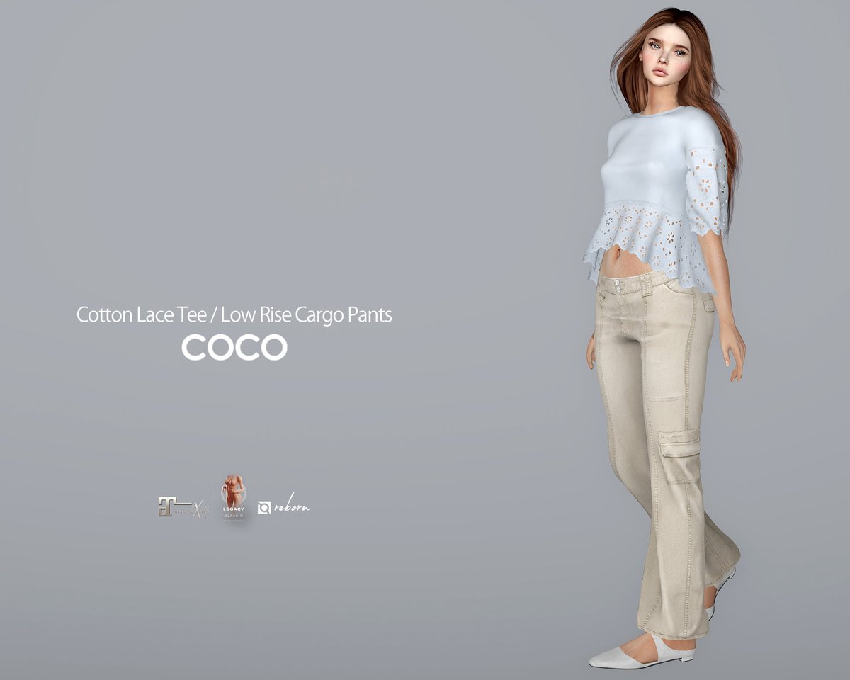 KawaiiFeedSL's tweet image. *COCO* Cotton Lace Tee &amp;amp; Low Rise Cargo Pants @ Uber〡Taxi: maps.secondlife.com/secondlife/Ube…
#SecondLife #COCO #Uber #secondlifeevent #secondlifecontent #KawaiiFeed