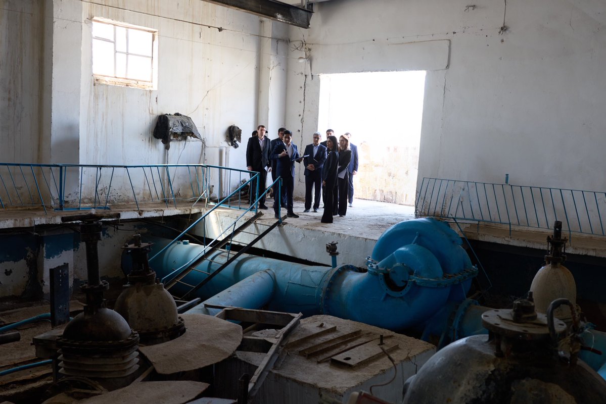 SMirziyoyeva's tweet image. Another facility requiring urgent modernisation and upgrading is the large #Urgench-1 pumping station, which supplies drinking #water to more than one million people.

All the issues raised today must be resolved in the shortest possible time. These matters, as well as the