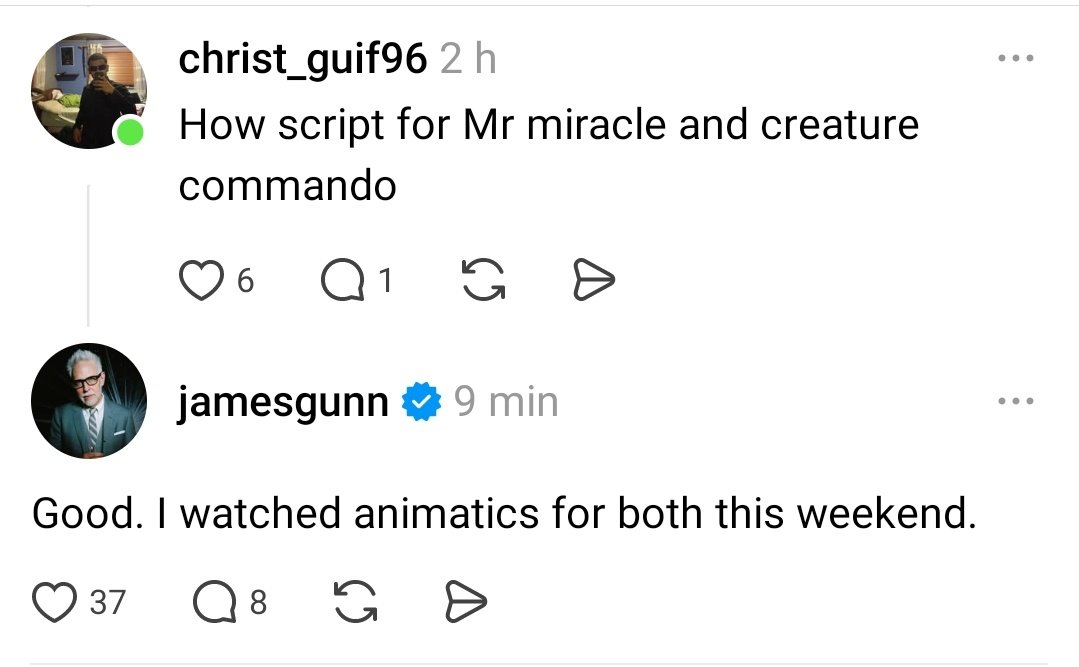 sylabdul's tweet photo. It's a shame Gunn hasn't prioritized Animated Blue Beetle 

Mr Miracle may hit tho https://t.co/KgiMjlhMaC