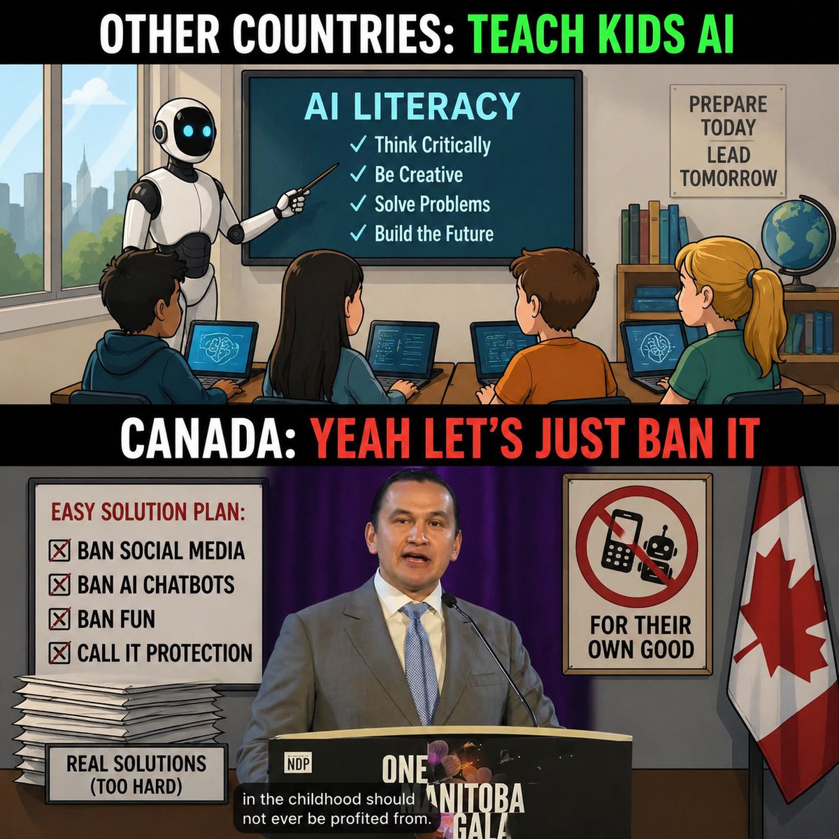 chevs7101's tweet image. 9/
Do better.
#Canada #AI #SocialMedia #FreeSpeech #Parenting #DigitalLiteracy #PolicyFail