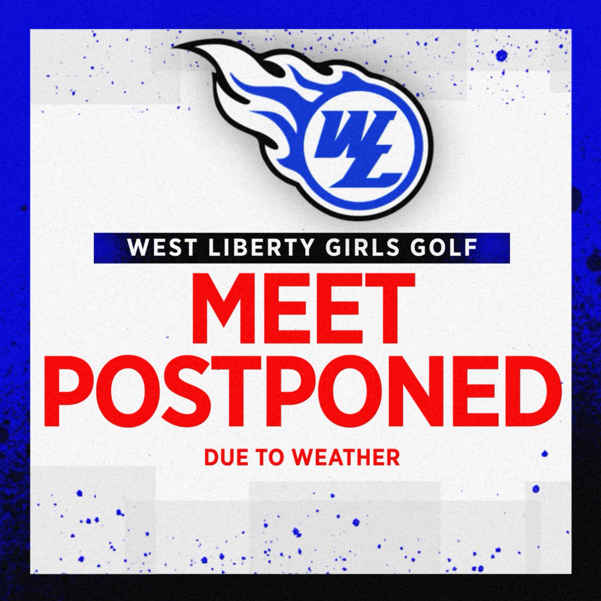WestLibertyCSD's tweet image. Today's girls golf meet at Durant has been postponed.
Boys will stay play at home today beginning at 4:00 PM.
@WestLibAthletic
@jameslaughlin10