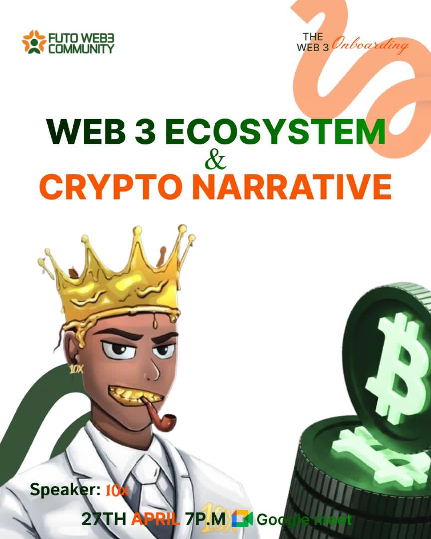 futoweb3comm's tweet photo. Today’s onboarding class is live with @futoweb3comm
Topic: Web3 Ecosystem &amp; Crypto Narrative
Speaker: @10Xofweb3
Time: 7 PM
If you’re ready to understand how the Web3 space works and where the opportunities are, this session is for you.
Join us on Google Meet and learn https://t.co/HSJWgRu9l7
