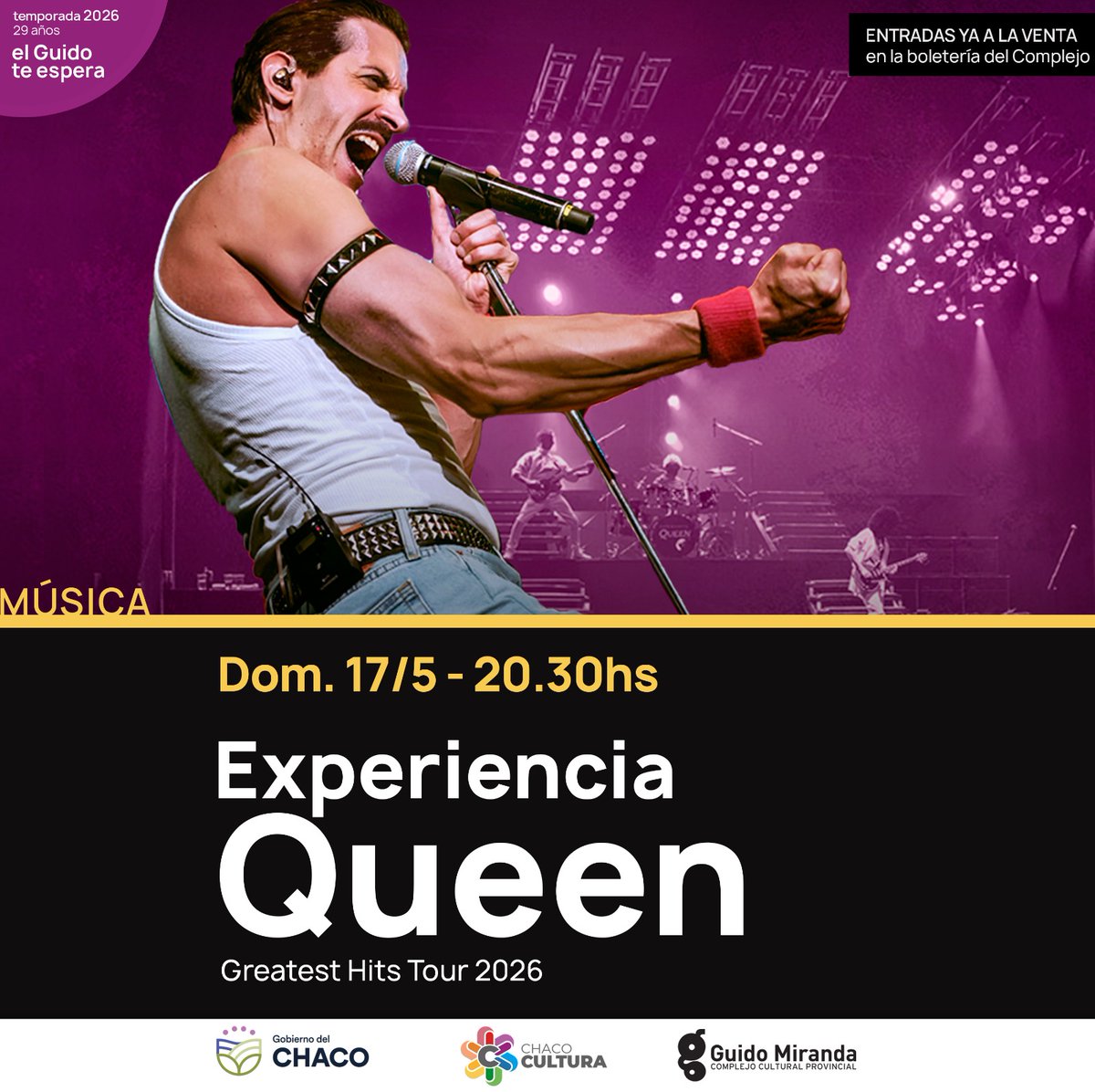 NPChaco1's tweet image. #RESISTENCIA: #ExperienciaQueen Vuelve Al Escenario Del #GuidoMiranda
    #Noticiasdelparana  noticiasdelparana.com.ar/NuevaEdicion/2…