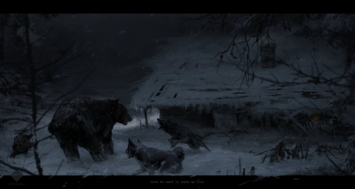 S_A_Yjay's tweet photo. . •. ✶ . ⁺ . ✶ .  
⁺ ✶ . ⋆ The Frozen Neighbor
 . ⋆ I really love winter and I just felt like creating a simple winter illustration with a straightforward theme ⁺ . ° .  ° ⋆ °. https://t.co/Lvw5o3mrFr