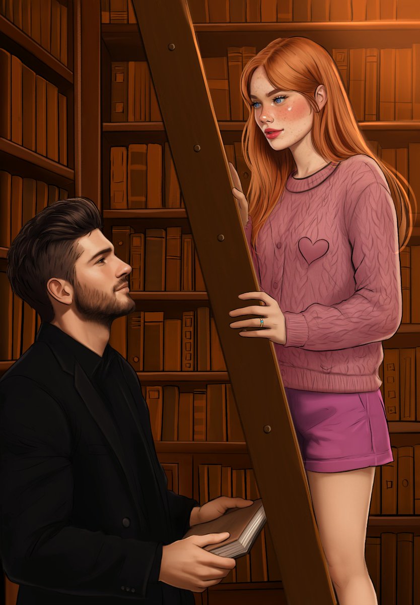 Eles se casaram por obrigação e ela odeia cada minuto ao lado dele, mas ele está disposto a conquistar o afeto dela e um dos gestos dele é construir uma biblioteca na mansão dele só porque ela sempre quis ter uma... 😌
