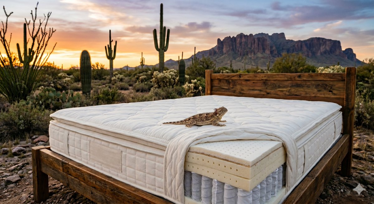 TMU_Underground's tweet photo. Arizona has quietly become the epicenter of high-spec, factory-direct sleep systems. Within a small radius in the "Valley of the Sun," you’ll find a powerhouse cluster of brands including AZ Premium, SleepEZ, Latex Mattress Factory, Foam Sweet Foam, and DIY Mattress. https://t.co/ngaYcHDBEP