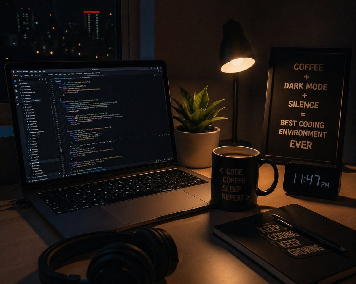 XMrRishi's tweet photo. Coffee ☕ + Dark mode 🌙 + Silence =
Best coding environment ever”
#NightCoding #CodingLife #Debugging #ProgrammerLife #TechMemes #DevCommunity” https://t.co/UwxsOXVtwq