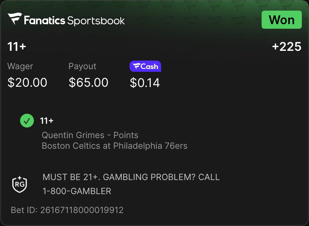 riggedgamesrus's tweet image. It was always QUENTIN GRIMES #sportsbetting #locks #nba #onfire #sizzling #fanatics @FanaticsBook