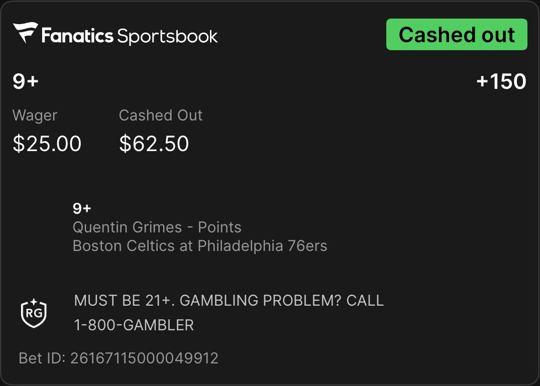 riggedgamesrus's tweet image. It was always QUENTIN GRIMES #sportsbetting #locks #nba #onfire #sizzling #fanatics @FanaticsBook