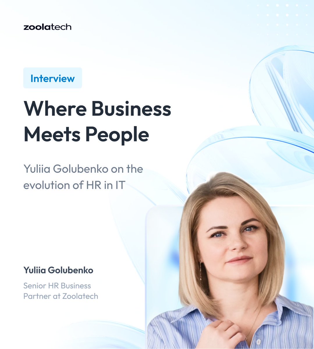 Zoolatech_com's tweet image. What does HR look like in the AI era? Yuliia Golubenko, Senior HR Business Partner at Zoolatech, shares why adaptability matters and how to build culture in multicultural teams.  

Read the full interview: lnk.ua/bjxS2gdm1 

#Zoolatech #HR