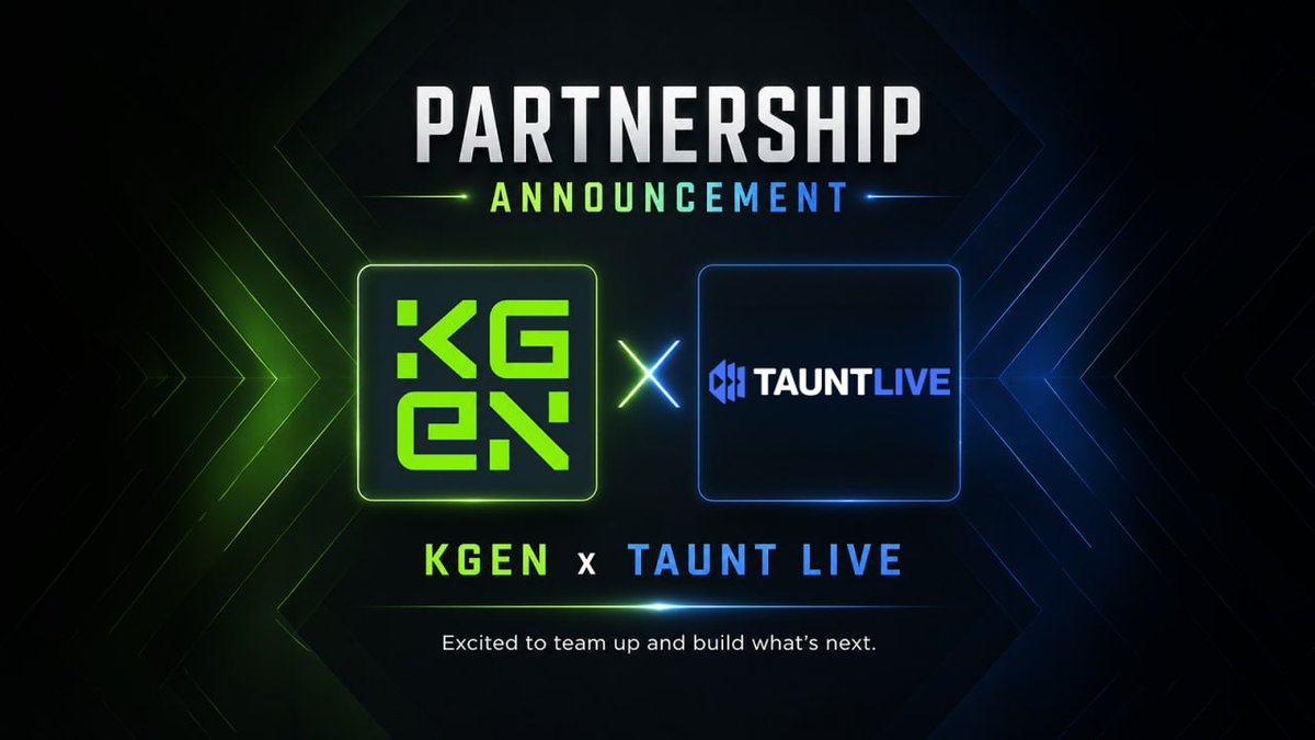 TauntCoin's tweet photo. 1/we're partnering with @KGeN_io and if you know, you know. 👀
this isn't just another "strategic partnership" tweet. this is the unlock.
here's why kgen is THE move for getting real players into our ecosystem 🧵 https://t.co/JxDnYjhecw