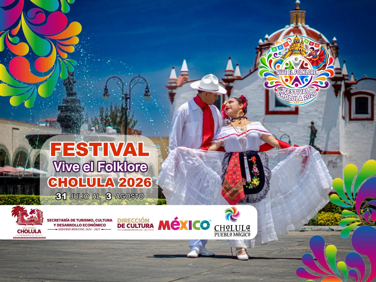 viveelfolklore's tweet photo. Hay encuentros que dejan huella…

Aquí compartes escenario y también historias con grupos de todo México.

🎭 Festival Vive el Folklore en Cholula 2026
📅 31 julio al 3 agosto

Regístrate:
https://t.co/WxZCKc9YQK

#ViveElFolklore #Cholula2026 #FolkloreMexicano #DanzaTradicional https://t.co/TZkdYJ1AIn