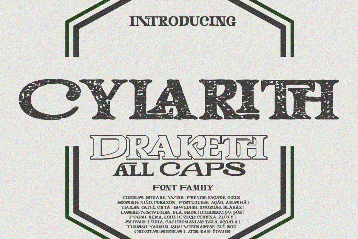 FontSpace's tweet image. Cylarith Draketh by NDNL Studio fontspace.com/cylarith-drake… #font #typography #graphicdesign